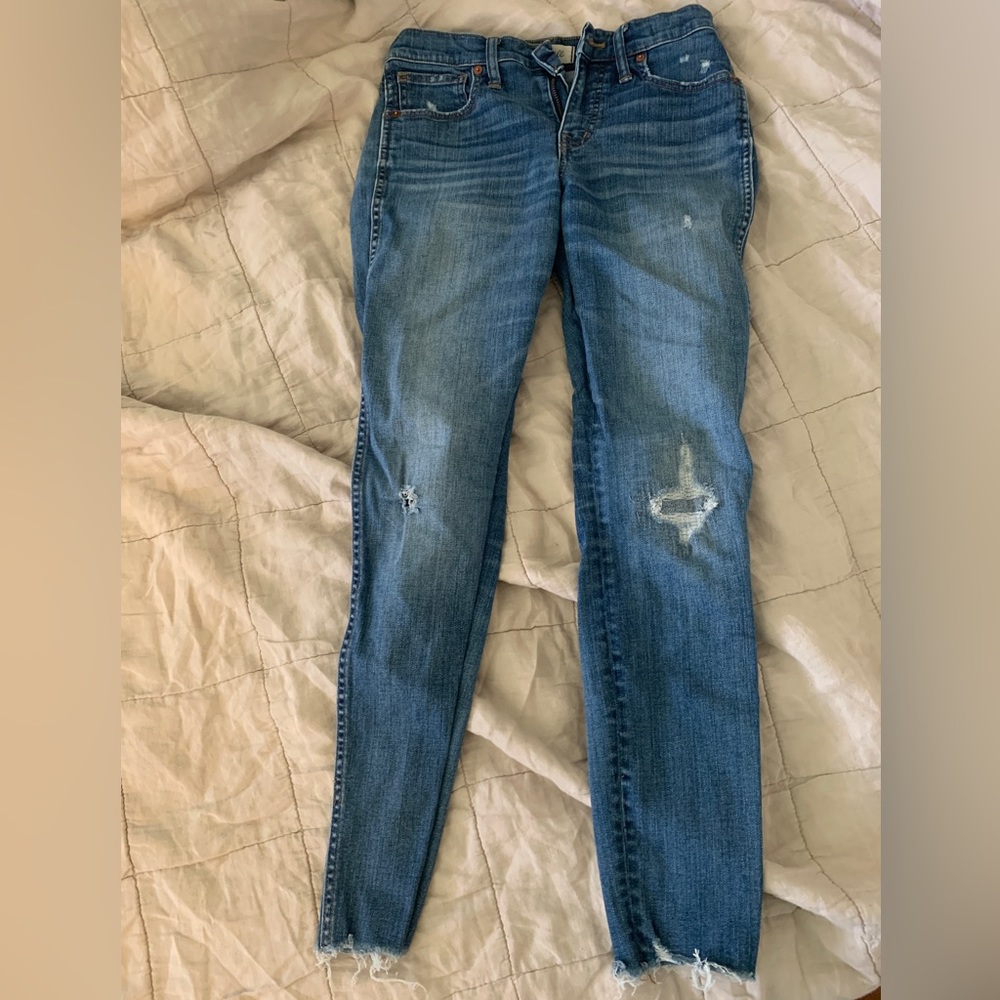 Madewell 9” high rise skinny jeans